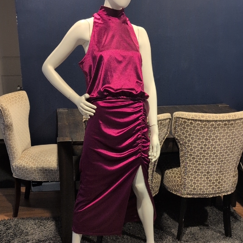 Express Fuchsia Halter Top